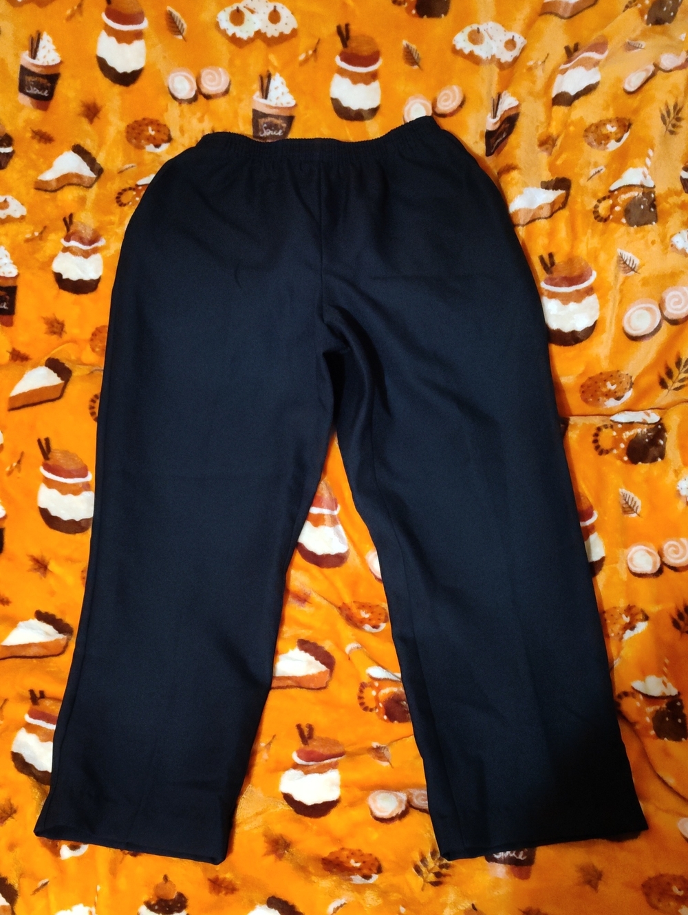 Alfred Dunner Black Elastic-Waist Dress Pants